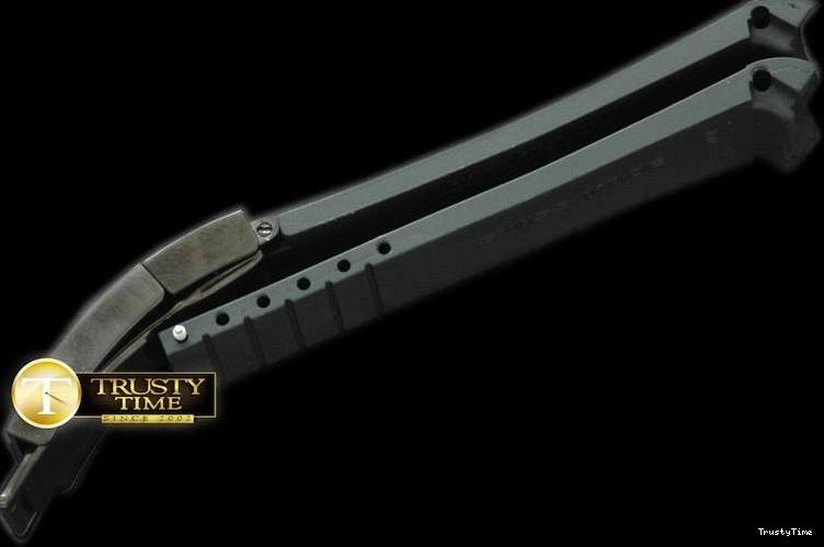 0315 ROLACC009 – Black Rubber Strap 20 18 with PVD Insignia Clasp Casual 834